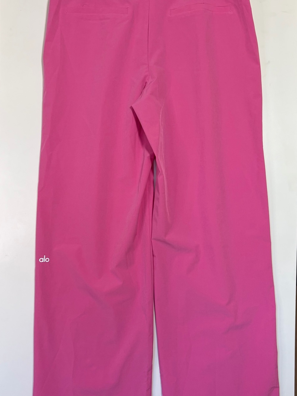 Alo Yoga Mid-Rise Showdown Trouser Paradise Pink S NWT Wide Leg Cutout - Picture 8 of 12
